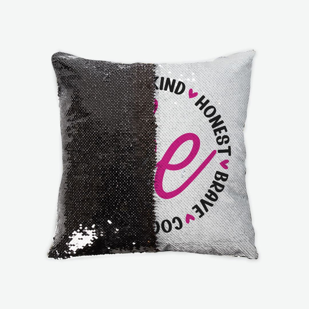 Sequin Reversible Pillow Case: Be