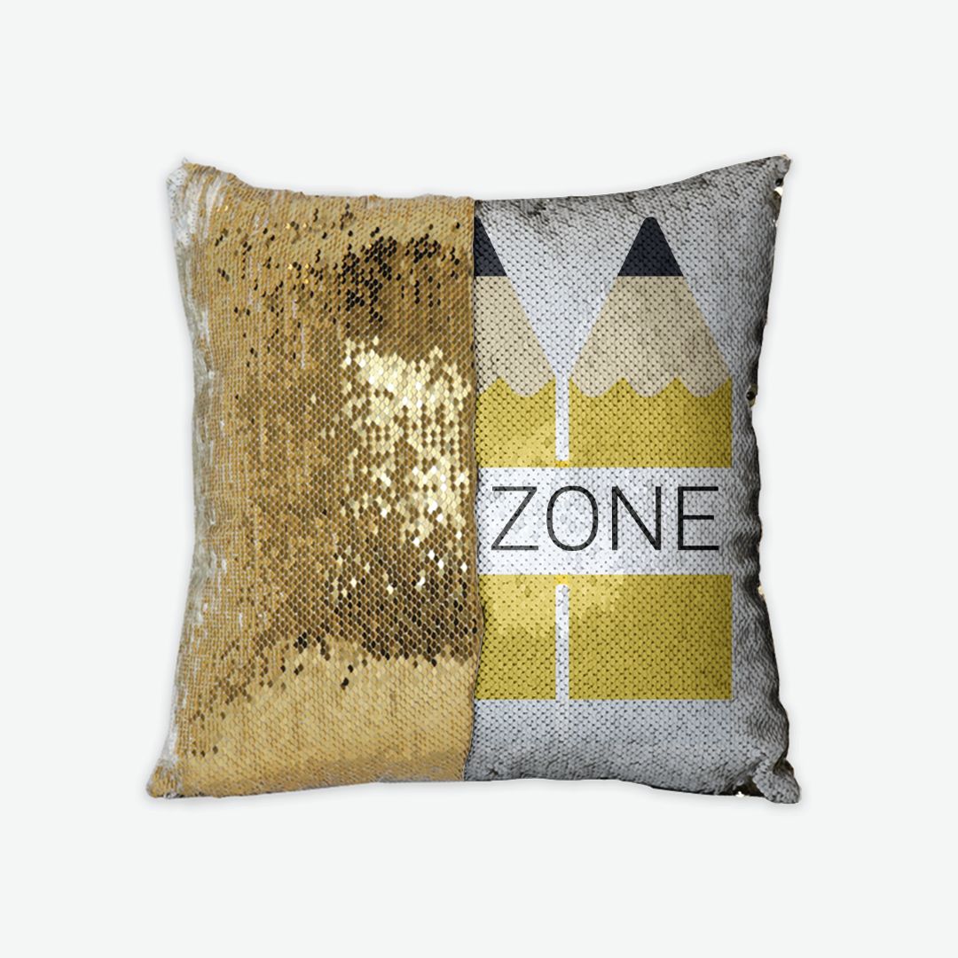 Sequin Reversible Pillow Case: Calm Zone