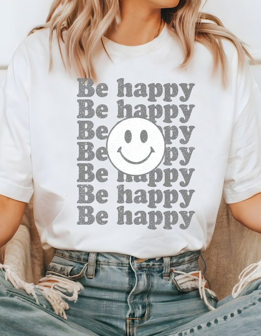 Be Happy Cotton Tee