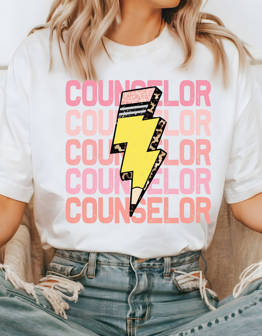 Counselor Lightning Strike Tee