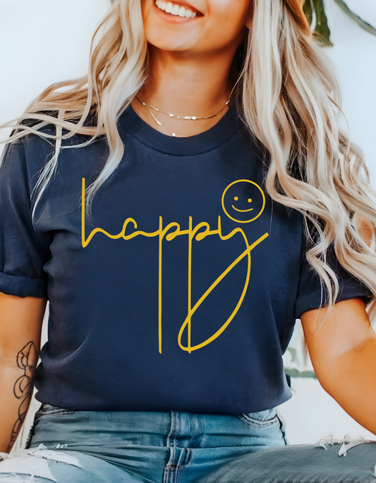 Happy Script Tee